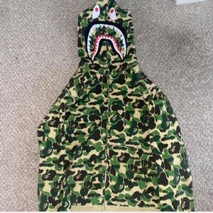 Bape camo green hoodie